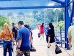 Jembatan Biru Sungai Malus Batu Pepe Lubuk Linggau yang kini sudah banyak dimanfaatkan oleh warga.