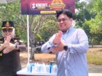 Pemimpin Cabang Bank Sumsel Babel Muara Beliti, Guntara Syahtiar saat menghadiri kegiatan Turnamen Kejaksaan Negeri (Kajari) Bola Voli Cup yang digelar di Taman Beregam Muara Beliti, Kabupaten Musi Rawas (Mura), pada 24–26 Agustus 2026.
