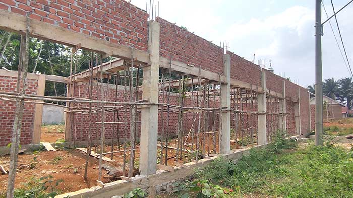 Gedung KDMP di Kecamatan Purwodadi Kabupaten Musi Rawas yang saat ini masih tahap pembangunan.