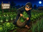 Foto : Ilustrasi mencuri sayur di ladang