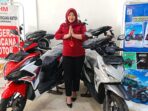Honda Vario 160 dan Beat Street yang lagi promo potongan angsuran di dealer Honda CV Anugerah Kencana Motor Lubuk Linggau. -Foto : Yezi Fadly-